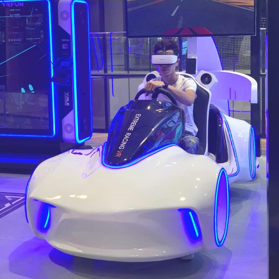 LEKE VR Flash Racing Simulator Virtual Reality Amusement Park Car Simulator