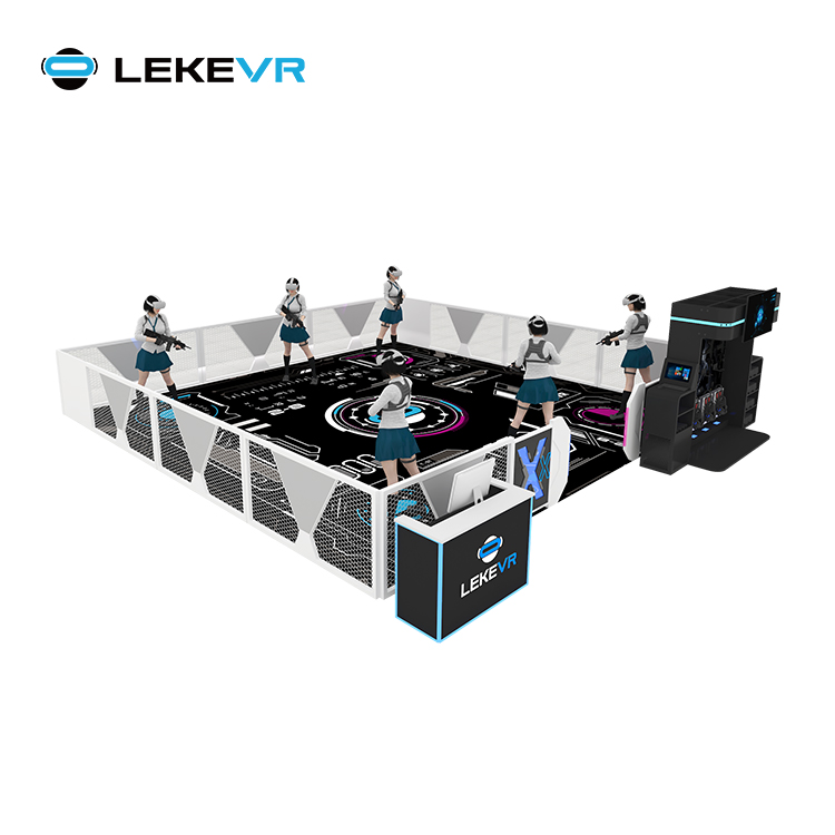 LEKE VR X-Space VR Free Roam Zombie Game Multiplayer Arena Escape Room 2-6 PVP Shooting VR 9d Simulator