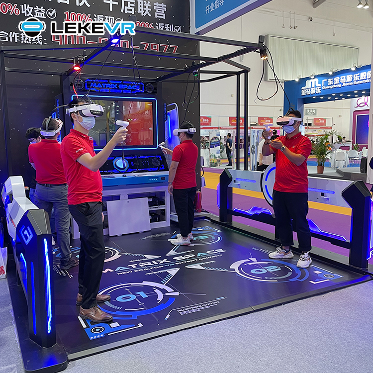 LEKE VR Matrix Space 4 Players Zombie Games Escape Room Arcade Machine Vr Simulator